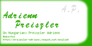 adrienn preiszler business card